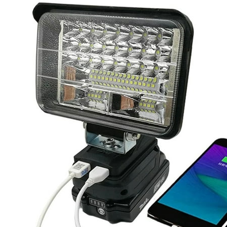

Eummy 3/5/8 Inch LED Work Light for Makita 14.4/18V Lithium Batteries Super Bright Adjustable Jobsite Light with USB Port Portable Handheld Flashlight for Camping Hiking Emergency