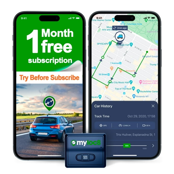 Rastreador GPS MYLOC8 4G LTE en tiempo real para vehículos con imán
