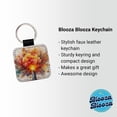 thumbnail image 2 of Dynamite Exploding Explosion Watercolor Faux Leather Square Keychain, 2 of 7