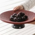thumbnail image 4 of Modern Pedestal Fruit Bowl With Drainage System, Snack Serving Plate with Water Collection, Creative Tabletop Centerpiece Decor, for Fresh Fruit Display and Kitchen Organization, 4 of 4