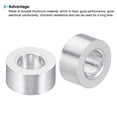 thumbnail image 4 of Uxcell 0.17" ID x 0.31" OD x 0.16" L Round Aluminum Spacer Fit for M4 Screw Bolts 20 Pack, 4 of 5