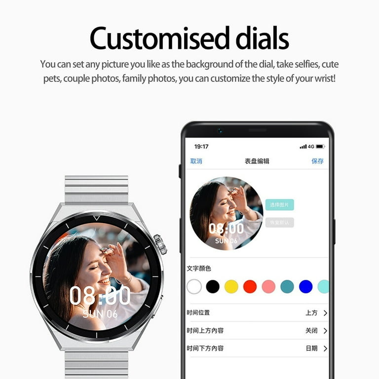 Step by step guide on How to set picture as background on galaxy watch