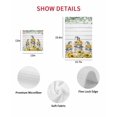 thumbnail image 7 of Sunflower Gnomes Kitchen Dish Towels for Drying Dishes Set of 2, Spring Eucalyptus Floral Gray Wooden Waffle Weave Microfiber Hand Tea Bathroom Towels Quick Dry & Absorbent Towel 12x12, 7 of 7