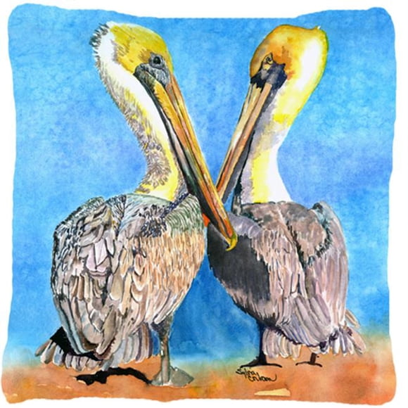 Pelican Bird Coussin Décoratif en Tissu pour Intérieur et Extérieur