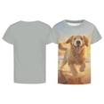 thumbnail image 5 of FAOWME Toddlers Kids Girls T Shirt Short Sleeve Round Neck Cartoon Print Comfortable Breathable Top For Casual Daily Wear,Multicolour,6-7 Years, 5 of 6