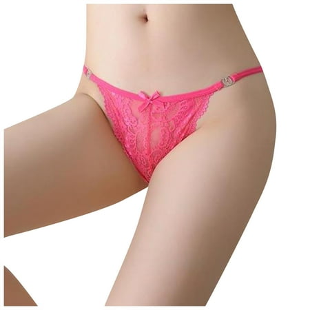 

Women Panties YDKZYMD Strappy See Through Sexy Tangas Low Waist Lace Embroidery Tangas Underwear