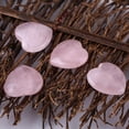 thumbnail image 2 of Kritne Rose Quartz, Pink Crystal, 4pcs Rose Quartz Carved Heart-shaped Pink Crystal Healing Stone Semi-precious Gemstone Decor, 2 of 7