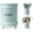 Blue | Ceramic Utensil Holder, variant on Comfify Utensil Holder, Scroll Foot Design, Ceramic Countertop, French Blue Finish