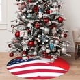 thumbnail image 5 of Picia USA Switzerland Print Christmas Tree Skirt , Christmas Tree Skirt Ornaments for Merry Christmas Holiday Party Decorations Indoor Outdoor-36", 5 of 7