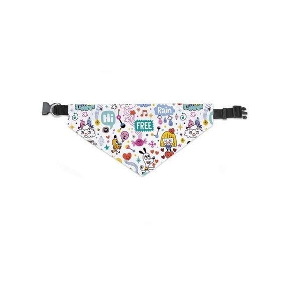 Hand Drawn Love Seamless Pattern Bandana -Image by Shutterstock, Large