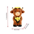 thumbnail image 3 of Resin Statues,Cute Highland Cow Figurine with Yellow Floral Decoration for Kitchen Livingroom Countertop Fall Decor, 3 of 7