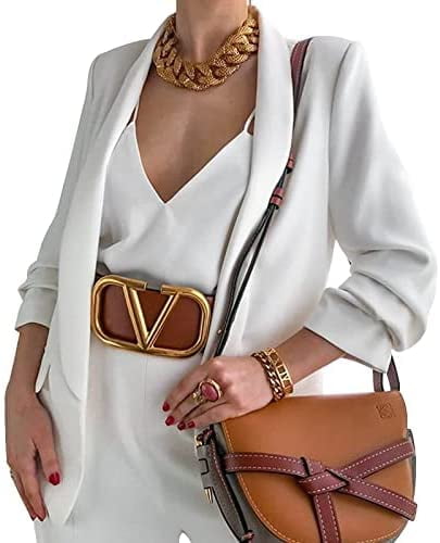 Veste blazer avec manches retroussées - rouge - Femme - 11.60