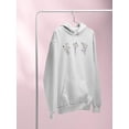 thumbnail image 3 of Cute Wild Daisies W Butterflies Hoodie Women -Image by Shutterstock, Female x-Large, 3 of 4