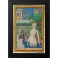 thumbnail image 2 of Bourdichon, Jean 11x14 Black Modern Framed Museum Art Print Titled - Bathsheba Bathing, 2 of 5