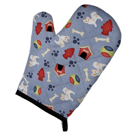 

Carolines Treasures BB4065OVMT Dog House Collection Longhair Pied Chihuahua Oven Mitt Large multicolor