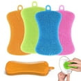 thumbnail image 5 of 2 Silicone Sponge Dish Washing Scrubber Smart Kitchen Gadgets Brush Sponge Clean, 5 of 5
