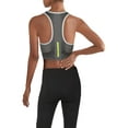 thumbnail image 2 of Reebok Womens Bolton Fitness Workout Sports Bra Gray S, 2 of 2