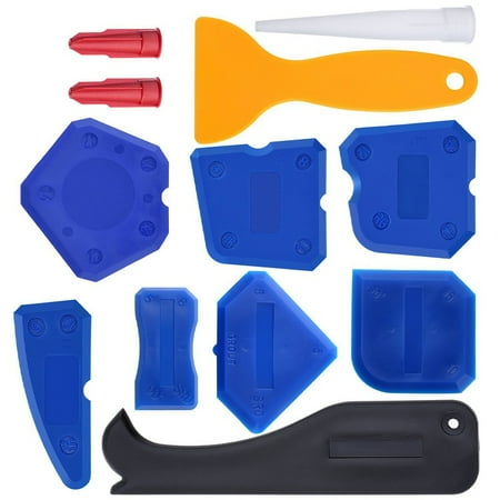 

Fule 12 Pcs Silicone Sealant Spreader Spatula Scraper Cement Caulk Removal Tool DIY