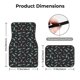 thumbnail image 5 of Balery Golf Bags And Balls Juego de 4 Alfombrillas para Auto, Revestimientos de Caucho Resistente, Diseño Antideslizante, 5 of 7