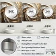 thumbnail image 4 of Designart "Serene Beige Pottery Spirals I" abstract spirals Beige Large Square Mirror - Square Bedroom Mirror Printed Wall Decor - Modern Square Printed Wall Mirror Art, 4 of 5