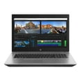 thumbnail image 3 of HP ZBook 17 G5 Mobile Workstation - Intel Core i7 - 8750H / up to 4.1 GHz - Win 10 Pro 64-bit - Quadro P2000  - 16 GB RAM - 512 GB SSD NVMe - 17.3" IPS 1920 x 1080 (Full HD) - Wi-Fi 5 - turbo silver - kbd: US, 3 of 17