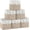 White/Khaki-6 Pack, variant on XIMEI Fabric Cubes Storage Basket 6-Pack, 11"x11" with Handles Cube Storage Bins, for Shelves/Home/Office Organizers