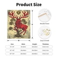 thumbnail image 2 of Sikiie Mythical Red Stag Illustration Print Canvas Decorative Hanging Painting, Anti-shrinkage Hanging Frame, Suitable for Home, Office Wall Decorations, 2 of 6