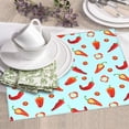 thumbnail image 6 of Dish Drying Mat, red Pepper cute Highly Absorbent Drying Matt Kitchen Counter, Dish Mat Drying Pad Dishes Drainer Mats for Kitchen Counter or Sink, 16 x 18 inch, 6 of 6