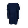 thumbnail image 3 of Summer Savings Clearance 2024 yoeyez Summer Tops for Women 2024 Plus Size Plain Tops For Women Long Sleeve Sweaters Work Casual Shirts Plus Size Blouses Summer Midi Tunic Pullover, 3 of 6