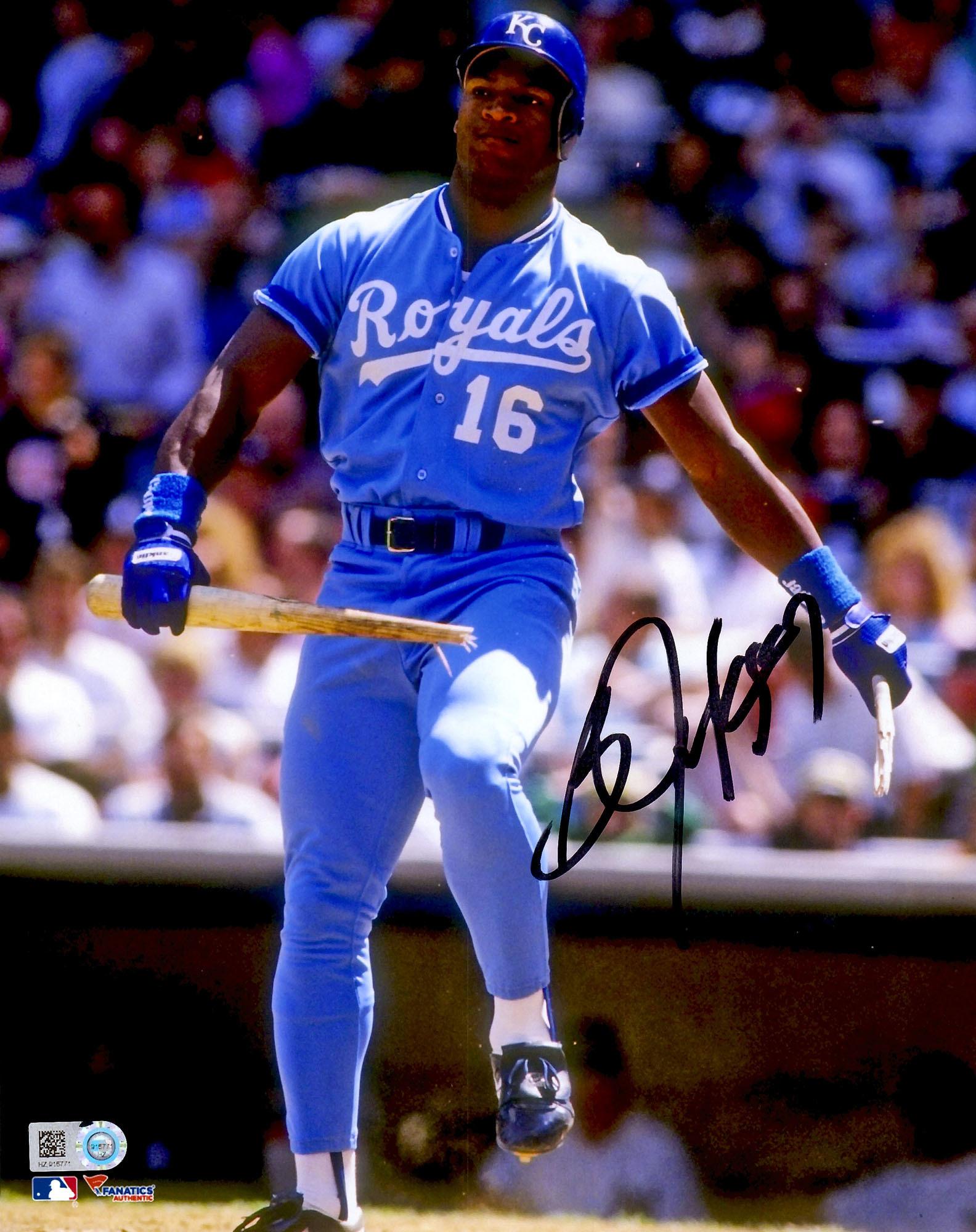 Bo Jackson Kansas City Royals Autographed 8 X 10 Breaking Bat Photograph Fanatics Authentic Certified Walmart Com Walmart Com