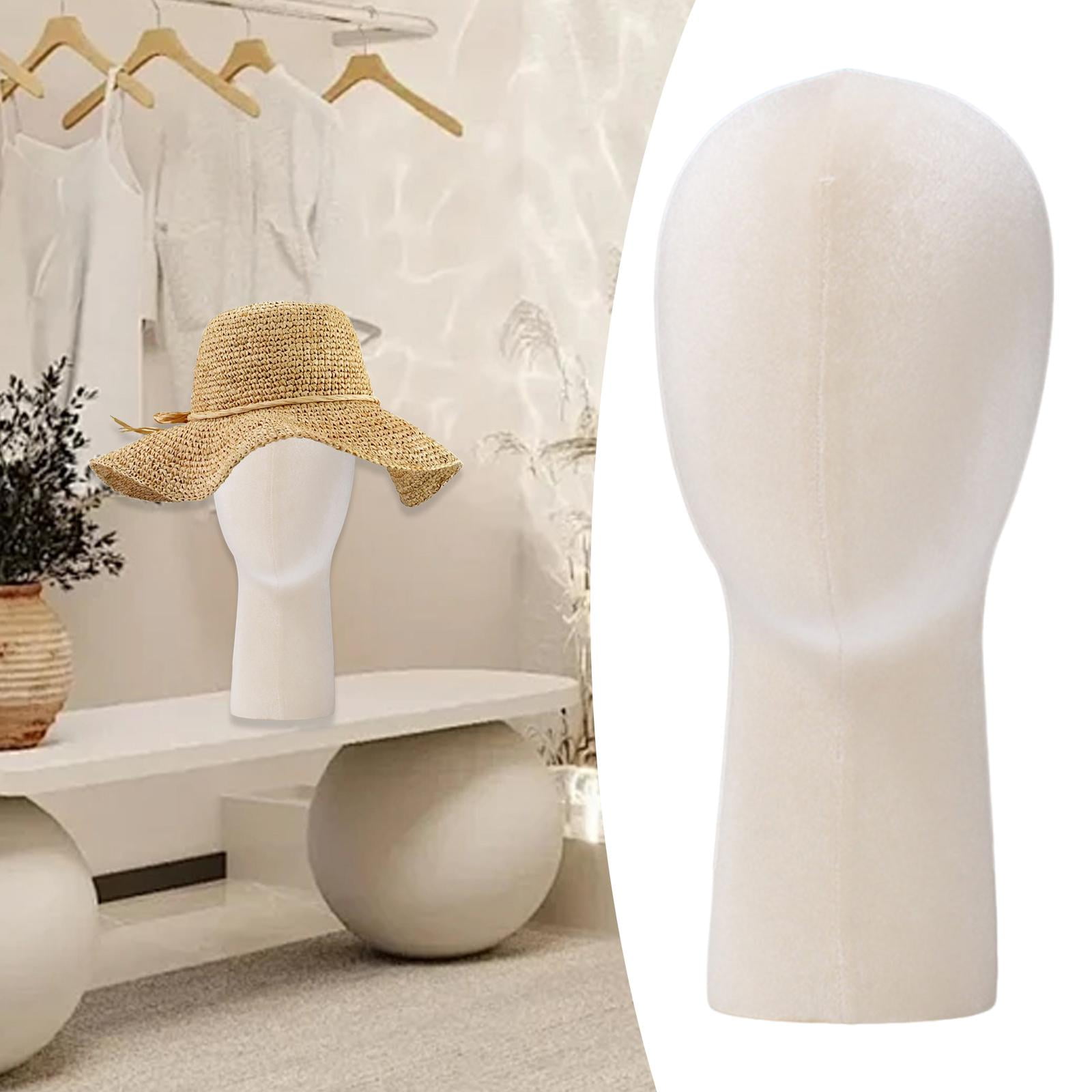 TOOYFUL Display Head Mannequin Head Model Styling Display Hat Display Stand for apricot