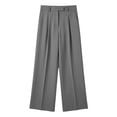 thumbnail image 5 of Busydd Dress Pants for Women Trendy High Waisted Pleated Work Trousers Business Casual Solid Color Slacks with Pockets 2XL, 5 of 8