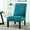 Teal Blue, variant on Fabric Accent Chairs, Pisano Contemporary Chenille Fabric Armless Accent Chair with Pillow, Teal Blue, Teal Blue Accent Chairs,Polyester Modern Accent Chairs