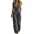 thumbnail image 2 of Edvintorg Women's Casual Loose Jumpsuits One Piece Sleeveless Wide Leg Long Rompers with Pockets Plus Size Clothes for Women, 2 of 8