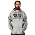thumbnail image 5 of Dogs Make Me Happy You Not So Much Hoodie Sweatshirt Women Men Brisco Brands S, 5 of 6