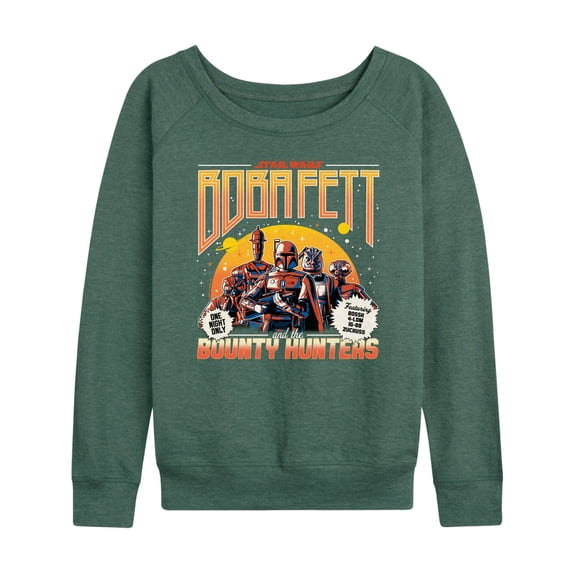 Star Wars - Boba Fett and the Bounty Hunters Band - Women's French Terry Pullover Long Sleeve Shirt