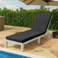 thumbnail image 2 of Lounge Chair Cushion 72x21x3 Inch,Waterproof Chaise Lounge Cushion with Non-Slip Bottom, Double Piping Chaise Lounge Cushions Outdoor with Removable Cover,Black, 2 of 12
