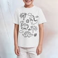 thumbnail image 2 of TOWED22 Boy's Summer T-Shirts Short Sleeve Crew Neck Cotton Tees Basic Solid Color Casual Tops and Shirts(White,7-8 Y), 2 of 4