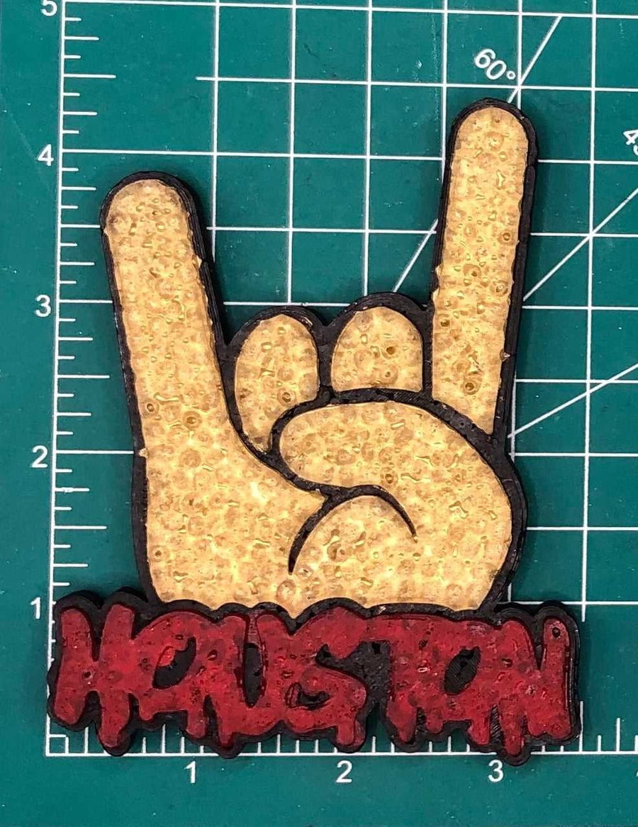 Hand Sign with Melting Houston silicone freshie mold