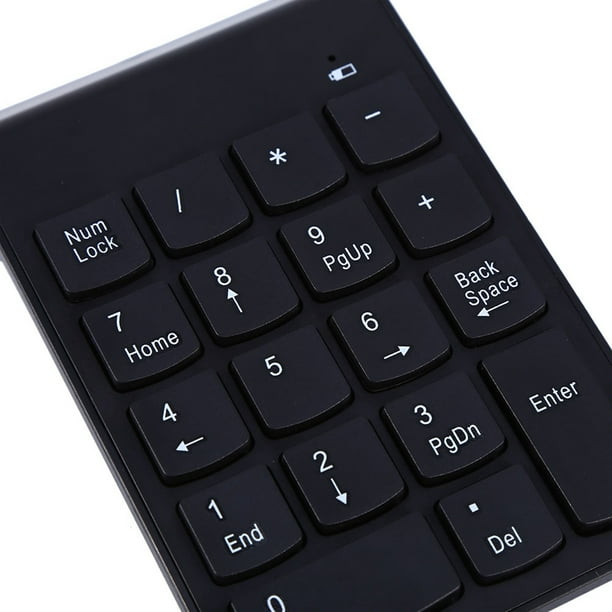 Teclados Numéricos INALÁMBRICOS 2.4G, Teclado Numérico para Computerador Portátil, Teclado Numérico para Teclado de 18 Receptor de Teclas y USB, Modo de suspensión
