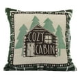 thumbnail image 2 of Rivers Edge Products Tapestry Throw Pillows 18x18 Inch, Pair of Square Pillows with Removable Covers for Living Room or Bedroom, Rustic Home Decor, "Cozy Cabin," Cabin, 2 of 7