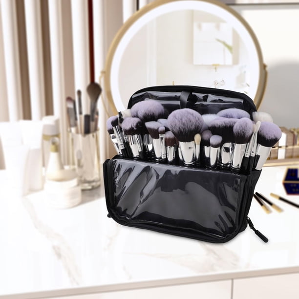 Cinturón Organizador Para Brochas De Maquillaje – 23 Bolsillos, Ideal Para Maquilladores Y Viajes