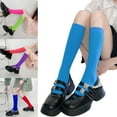 thumbnail image 2 of Acahhotxx long socks, Colorful Calf Socks Velvets Stockings Lightweight Breathable Socks Student Girls Middle Tube Socks, 2 of 3