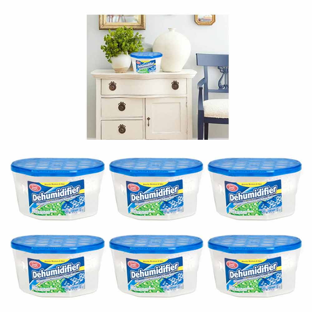 6 Dehumidifier Disposable Moisture Absorber Damp Trap Mold Closet Fresh
