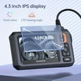 thumbnail image 5 of Industrial Endoscope, 8mm  Digital Borescope Inspection Camera 4.3 Inch IPS LCD Screen IP67 Waterproof Snake Camera With 8 LED Lights, 1/5/10m Semi-Rigid Cable, Auto Repair Plumbing House, 5 of 5