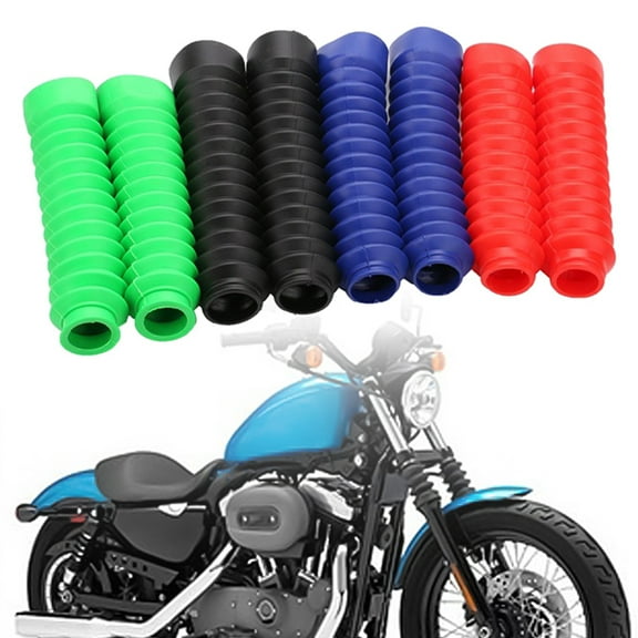 SPRING PARK 2Pcs/Set Motorcycle Gaiter Front Fork Boot Cover Shock Dust Guard Protector