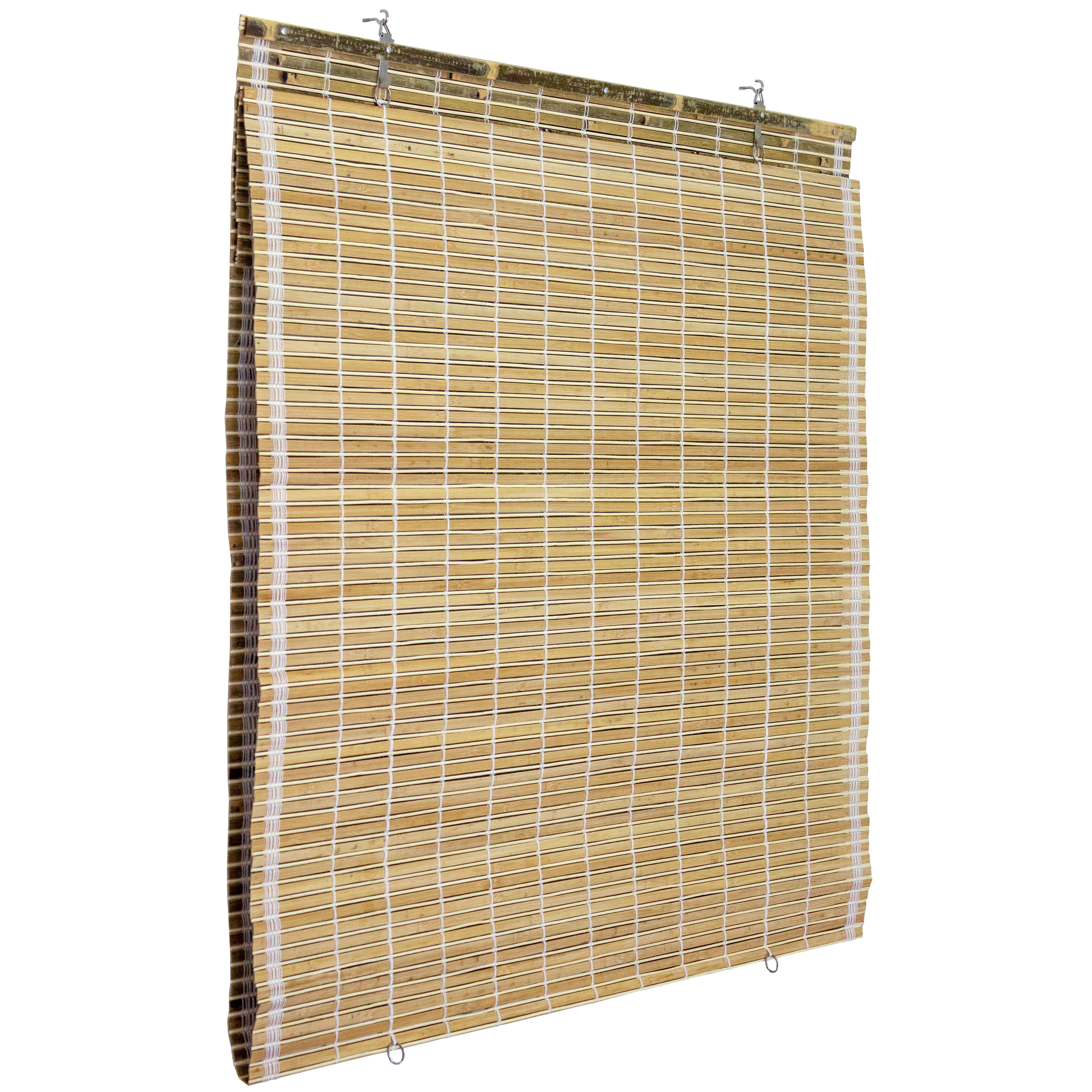 Red Lantern Burnt Bamboo Cordless Window Shade - Natural 48" W