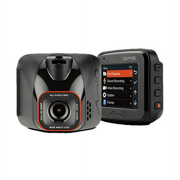 MIO Dash Camera 5415N6090023 MiVue C570; Objectif d'Angle de Vue de 150 Degrés; Résolution HD 1080p / 30fps; MP4; Capteur d'Imagerie Sony STARVIS CMOS; avec Capteur G; avec Suivi GPS