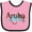 Pink and Black, variant on Inktastic Aruba Boys or Girls Baby Bib