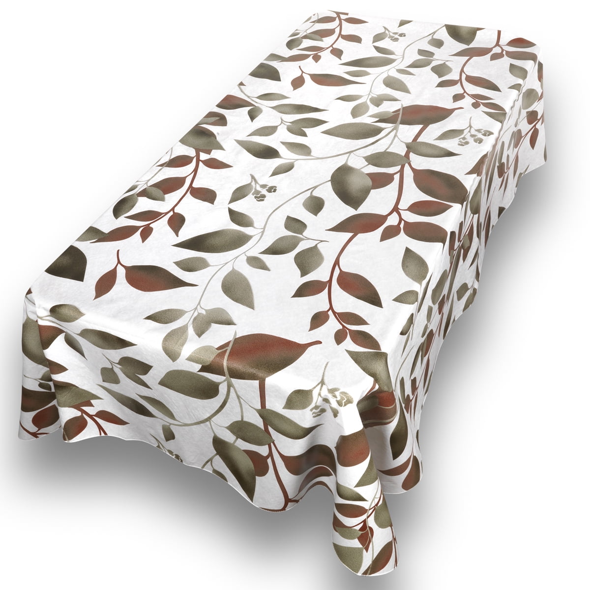 Vinyl Tablecloth 52/" x 52 /" PVC Free 100/% PEVA Front 100/% Polyester BackT-31